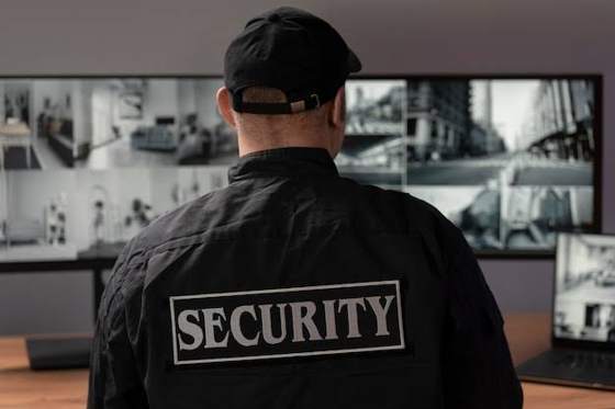 Personal de seguridad supervisando una operación